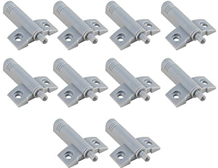 10-teiliges Ersatz-Puffer-Set aus ABS-Kunststoff, für Küchenschrank, Türstopper, Schublade, leise, schließender Dämpfer (grau/weiß, zufällig ausgewählt)