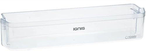 FIGEVIDA Balconcino portabottiglie per frigo 481010372115 481010372092 Compatibile per Whirlpool IGNIS 44,5 Cm x 10