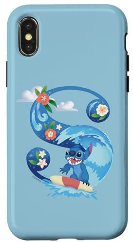 iPhone X/XS Disney Alphabet Monogram Lilo & Stitch Letter S for Stitch Case