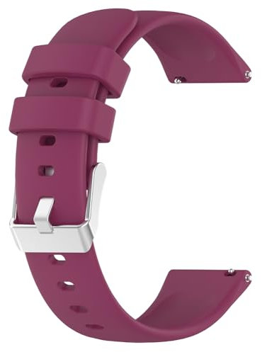 Fiorky Silicone Designer Band Replacement Watch Strap 20mm Smart Watch Band Quick Release for Huami Amazfit GTS 4/2 Mini GTS 3 2e for Amazfit Bip 3 Pro/Bip 3/ Bip U/Bip/Bip Lite, Length, Red