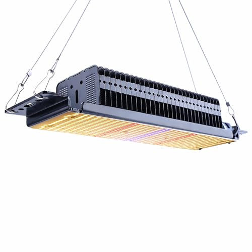 300W Vollspektrum LED Pflanzenlampe, Wärmeres Weiß 10000 Lumen LED Wachstumslampen, 30000 Lux Grow Light für Zimmerpflanzen Sämling Garten Blumen