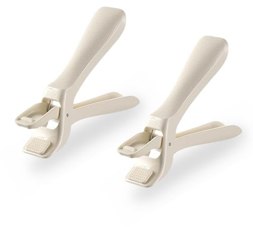 2 PCS Hot Plate Gripper Tongs Anti-Scalding Kitchen Tongs Dish Plate Gripper Plate Clip Bowl Clip for Safely Handling Hot Plates, Bowls, Pizza Pans, Air Fryers, and Microwave Oven Dishes
