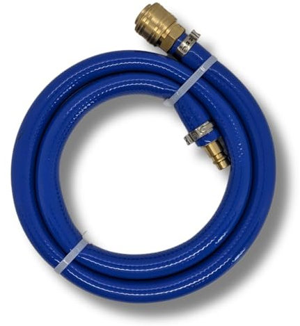 Lumonic 1m Druckluftschlauch mit Schnellkupplung I 13mm I fertig konfektioniert I flexibel, abriebfest und gewebeverstärkt I PVC Druckluftverlängerung