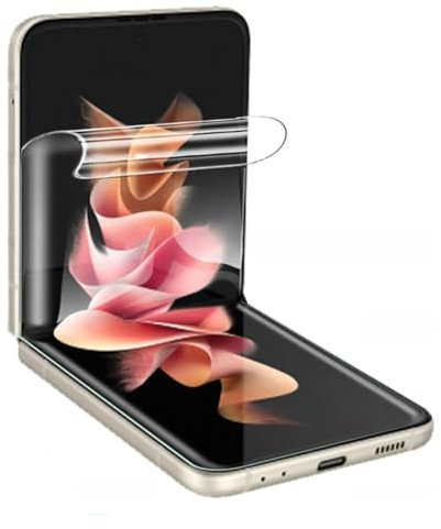 Últimas unidades! 【3 Piezas】 Protector de Pantalla para Teléfono plegable Samsung Galaxy Z Flip5 / Flip 5 (6.7), Película de Hidrogel Flexible,Móvil plegable economico film