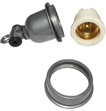 XAXTGBHL T-Fassung E40, Lampenfassung, wasserdicht und beständig für hohe Temperaturen, Keramikschraube E27, Lampenfassung für landwirtschaftliche Heizlampen (E40)