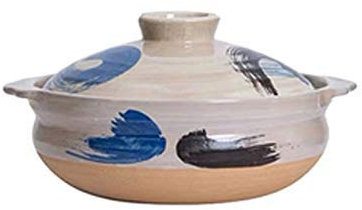 HLDMUXBF Casseruola in ceramica, pentola in gres, pentola for zuppa sanitaria, padella, utensili da cucina domestici resistenti al calore a fiamma libera(31cm)