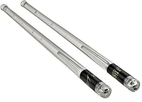 BQYOA Baguettes LED Light Up Baguettes Jazz Drum Sticks 15 Gradient Colorful Lights ment USB avec interrupteur marche/arrêt Drumstick Drum Set Accessoires