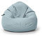 Nadimaideal Sitzsack Tropfenform Kastanie | Bodenkissen für Kinder & Erwachsene | Indoor & Outdoor | Gaming Sitzsack - Sitzkissen - Beanbag | Füllung EPS Perlen (Grau, XXL-Durchmesser 88 cm)