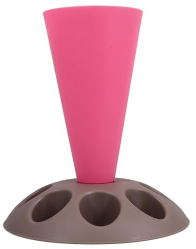 Alipis Plastic Icing Bag Stand with Compartments for Piping Nozzles, Decorating Aid for Baking Icing Bag, Versatile Cake Decoration Stand, Practical Storage for Piping Bags and Nozzles