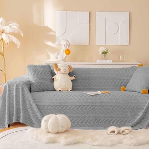 Luxus L-förmige Samt Sofadecke Rutschfest und Thermodecke Sofadecke Tagesdecke und Kissen