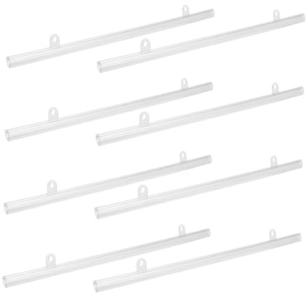 FUNOMOCYA 8pcs Plastic Poster Frame Hanging Kit Suspension Rods for Wall Poster Hanger Strips Scroll Hanger Frame