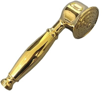 Wuyangcun Alcachofa de ducha de mano de latón macizo, estilo retro, 180 mm, para baño, conector G1/2 pulgada (dorado)