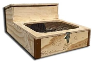 Casetta teca terrario tartarugario casa per taratarughe tartaruga di terra rettili recinto recinzione gabbia trasportino 60x40x23h trasportino ricovero box cuccia