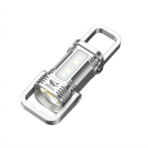 Lumilink Mini Keychain Flashlight – 3-in-1 Lumilink Mini Torch, Rechargeable LED Torch with Power Bank, Waterproof Emergency Key Ring Light for Outdoor, Hiking, Camping, Portable Pocket-Sized Torch