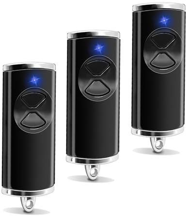 BS Handsender HSE2-868-BS, HSE4-868-BS, HS1-868-BS, HS4-868-BS, 2 Kanäle, Rolling Code, mit Batterie, Garagenöffner Ersatz-Fernbedienung Remote Control (3pcs)