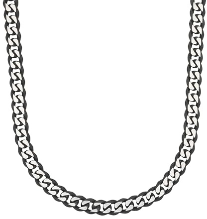 TOM TAILOR - Herren Halskette Edelstahl - Schwarz - TT-N0015