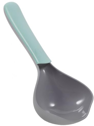 GLEAVI Cuillère Doseuse pour Croquettes Chien et Chat en Abs Solide, Petite Cuillère Multifonction Bicolore Vert et Gris, pour Mesurer Nourriture Animaux de Compagnie, Usage Domestique