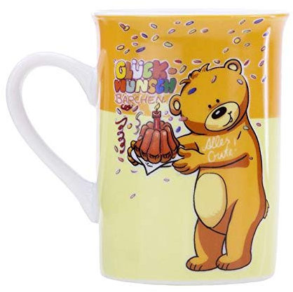 Bambelaa! Süße Tasse Kaffeebecher Glückwunsch- Bärchen Porzellan 265ml 1 Stück