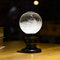 DeliBest Sturmglas-Wettervorhersage, kreative stilvolle Wetterstation Forecaster Sturmglasflaschen-Barometer, Tischdekoration Handwerk (Kristallkugel + Basis)