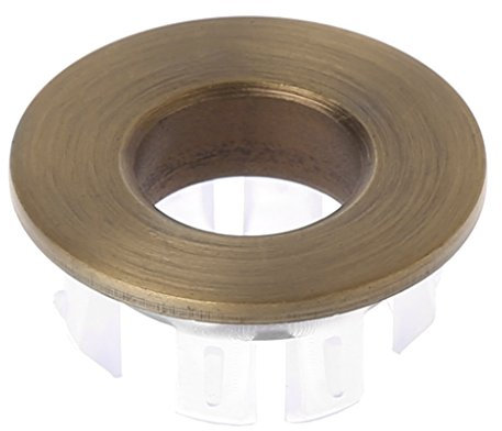 JOYKK Bad Becken Wasserhahn Waschbecken Überlauf Abdeckung Messing Sechs-Fuß-Ring-Einsatz Ersatz - Bronze
