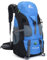 Bseash 50L Leichter wasserfester Wanderrucksack, Outdoor Sport Tagesrucksack Multifunktions Reisetasche für Klettern Camping Reisen (Hellblau – Ohne Schuhfach)