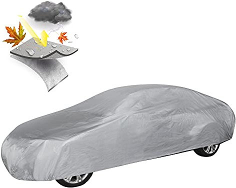 Walser Autoabdeckung, wasserdichte Halbgarage, Staubdicht mit UV Schutz (Vollgarage Größe L)