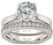 Jeulia Braut Set für Frauen 2,5 Karat Gravur Rundschliff Sterling Silber Solitaire Verlobungsringe CZ Ehering Zirkonia Versprechen Jubiläumsringe mit Schmuck Geschenkbox (61 (19.4))