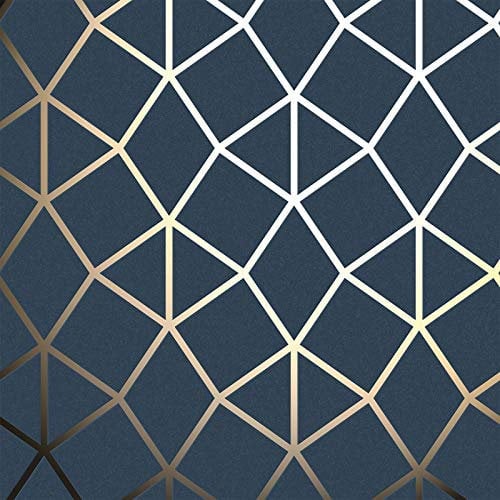 Fine Décor FD42560 Platinum Geo Rankhilfe Marineblau/Gold Tapete