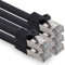 2,0m - schwarz - 5 Stück CAT.7 Computer Ethernet Kabel Netzwerkkabel (Rohkabel) Patchkabel S-FTP LSZH PIMF 10GB s RJ45 Stecker Cat6a