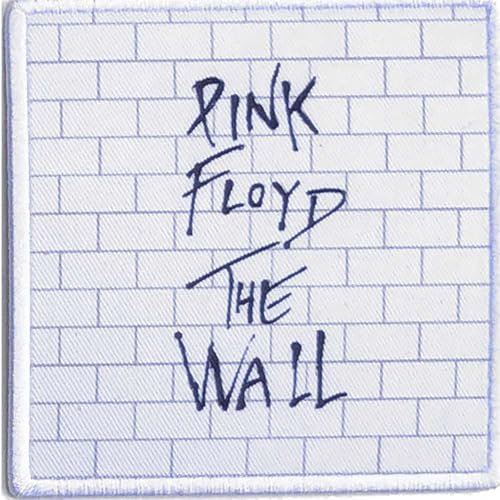 Pink Floyd Patch The Wall Band Logo Official White Printed Iron on Taglia unica