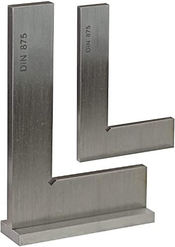 CNC QUALITÄT Kontrollwinkel - Anschlagwinkel - aus Edelstahl - rostfrei - DIN 875 - verschiedene Größen - 150 x 100 Anschlag