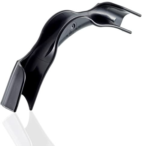 QUICK2FIX® Profi - 50 x Winkelspangen für Fußbodenheizung - Umlenkbogen zur Rohrführung (16-18 mm) - Schwarz - Made in Germany - 100% Formstabil - Profiqualität