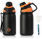Fjbottle Gourde Isotherme avec Couvercle Magnétique - 400ml/600ml/800ml/1L/1.5L/1.9L - Bouteille Isotherme Étanche sans BPA, Gourde Inox Bouche Standard, Gourde Enfant pour Sport, Gym, Voyage
