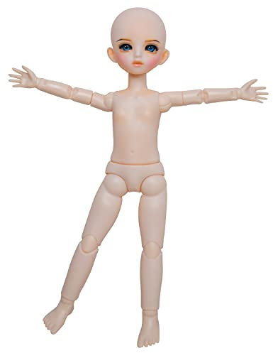 Proudoll 1/6 BJD Puppe 30cm Kugelgelenk SD, 18 Move Joints Action Figur, PVC DIY Körper, anpassbar, handgemachte Make-up (Callie)