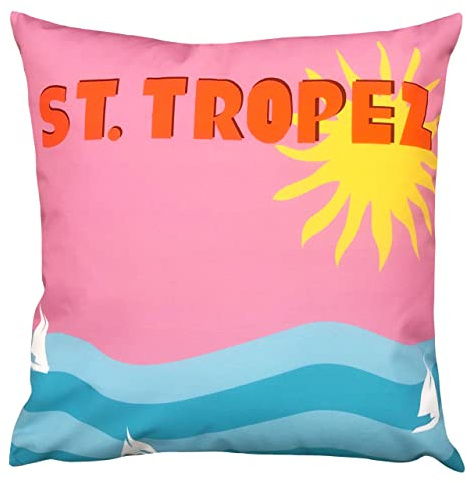 furn. Tropez Outdoor Polyester Filled Cushion, Polyester, Multi, 43 x 43cm