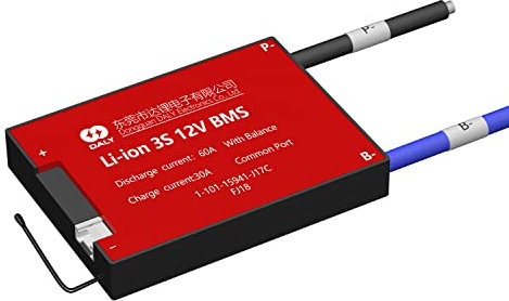 DALY BMS 3S 12V 60A Li-Ion Akku Management System Akkupack Protection Board mit Common Port und Balance Leads für Home DIY 18650 Battery Electronic Device