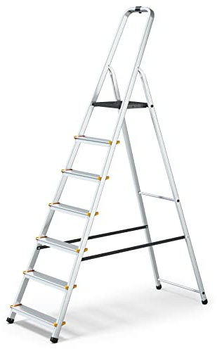 MOWA Escabeau Professionnel en Aluminium 7 marches