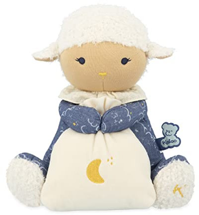 KALOO - Doux Sommeil - Tragbares Schaf-Nachlicht - Plüschtier-Schlaflicht für Babys - Leuchte Entfernbar, per USB Aufladbar - 20 cm - Ab Geburt, K221006