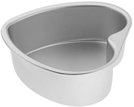 RANRAO 8 Inch Heart Layer Cake Tins, Non-Stick Heart Shaped Removable Bottom Aluminum Alloy Cake Pan Tin Baking for Birthday Wedding