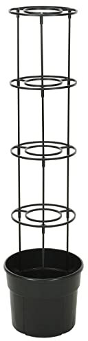 Carousel Home Tomato Planter 4 Tier Vertical Planter, Self-Watering, Black, 116.5 cm