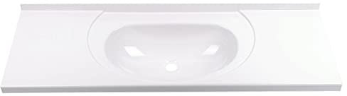 Einbauwaschbecken 900x310x310mm Kunststoff Waschbecken weiß inkl. Wasserhahn, Ablauf für Wohnwagen, Wohnmobil