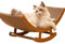 YUEMING Rascador para Gatos, Mecedora Rascador para Gatos, Rascador de cartón para Gatos para Gatos de Interior, Alivio del Aburrimiento Juguetes Rascadores
