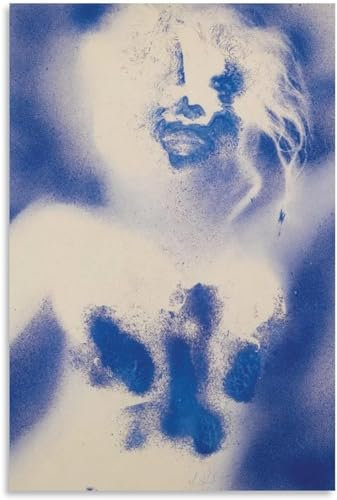 KEYGEM Yves Klein Blaue Poster Abstrakte Leinwand Wandkunst Yves Klein Drucke Yves Klein Gemälde Yves Klein Bild für Zuhause Wanddekoration 40x60cmx1 Kein Rahmen