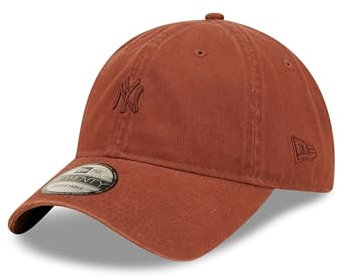 New Era New York Yankees 9Twenty Cap MLB Baseball Mini Logo NY Tonal Kappe verstellbar unstrukturiert braun - One-Size