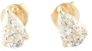 Stfery Ohrring 9K 3Ct Birneschliff Weiß Moissanit Ohrringe Lang Gold Hochzeit Träne Ohrstecker