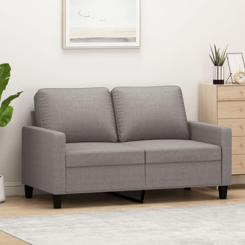ZEYUAN 2-Sitzer-Sofa Taupe 120 cm Stoff, Sofas & Couches, Sofa Wohnzimmer, Sofa Für Jugendzimmer, Relaxsofa, Sofa Für Schlafzimmer, Polstersofa - 359162