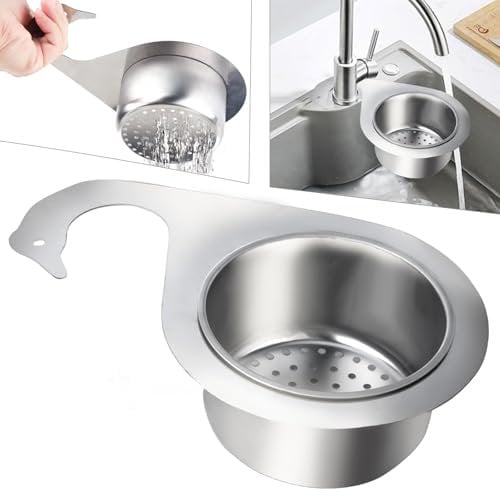 Sink Drain Strainer Cucina Sink Strainer Cestello Lavello Cucina Filtro Lavandino Cucina Colino Cestello da Lavello Cestello di Scarico Multifunzione Per Lavelli da Cucina Angolo per Frutta e Verdura