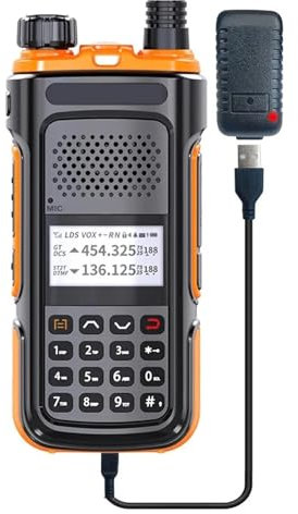 WLLKIY Talkie-walkie Portable Stations De Commutation Radio Bidirectionnelles FM Ham Double Bande Longue Portée Émetteur-récepteur sans Fil Son Clair