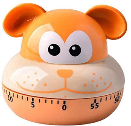 GkgWuxf Minuterie De Cuisine, Minuterie De Cuisine en Forme d'animal De Dessin Animé, À Rebours De 60 Minutes, Minuteur De Cuisine Rigolo Drôle Pas De Piles pour l'exercice De Travail D'étude