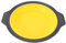 Moule à Gâteau Rond de 22 Cm, Type Presse en Silicone, Moule à Brownie à Dégagement Rapide avec Poignées, Moule à Pâtisserie Pliable Multifonctionnel pour Gâteau en Couches,